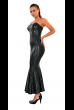Дълга тясна рокля от Datex с релефен вълнообразен ефект на Ledapol